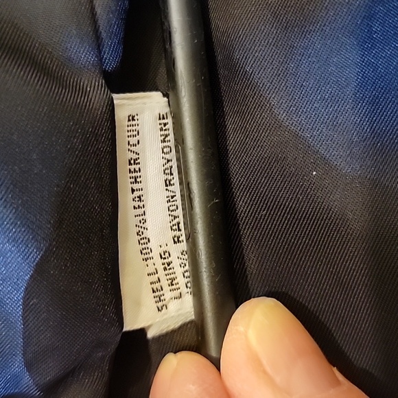 BLACK ANNE KLEIN Leather Jacket SIZE SMALL - Picture 9 of 9